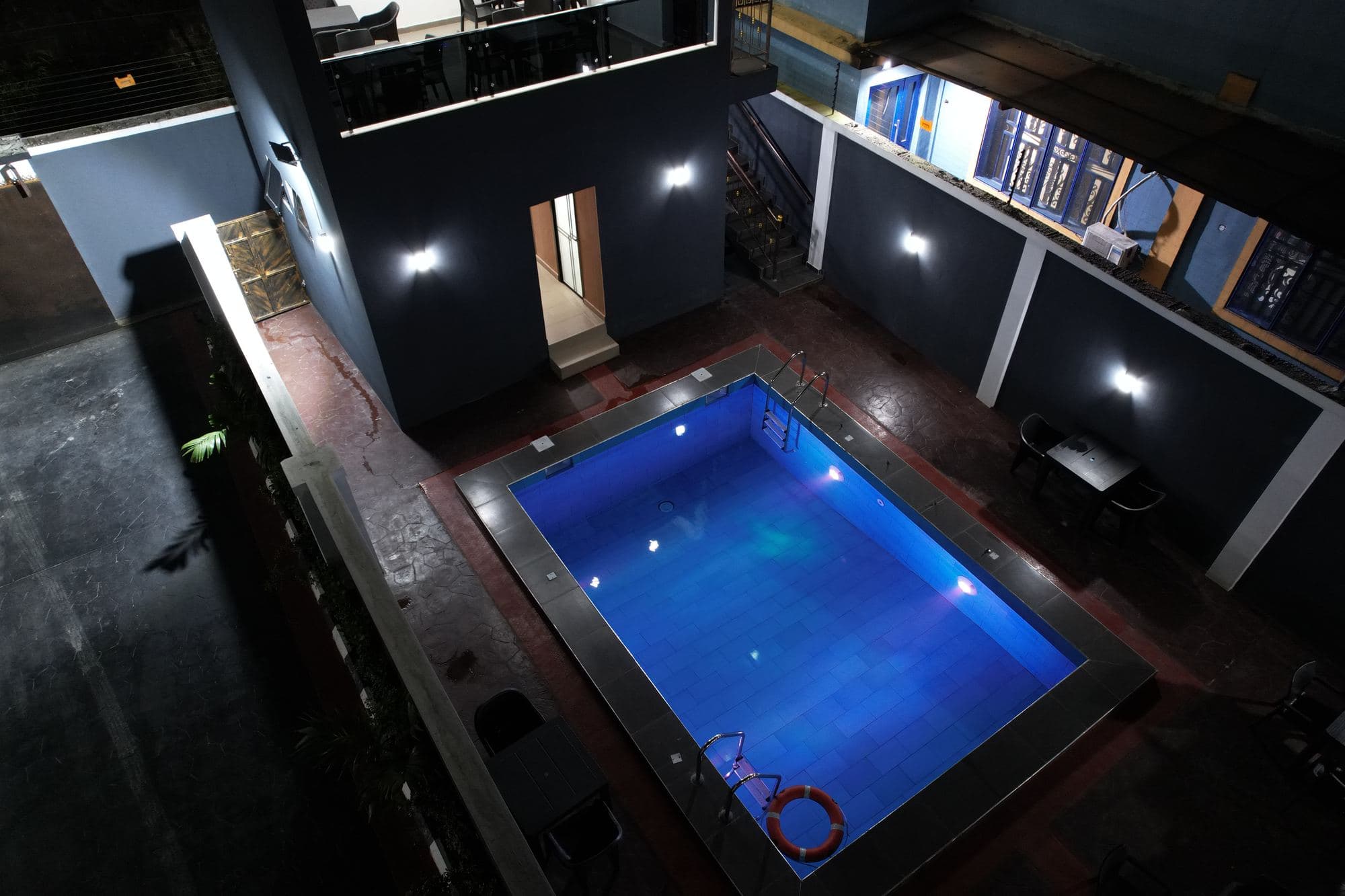 Pool at night